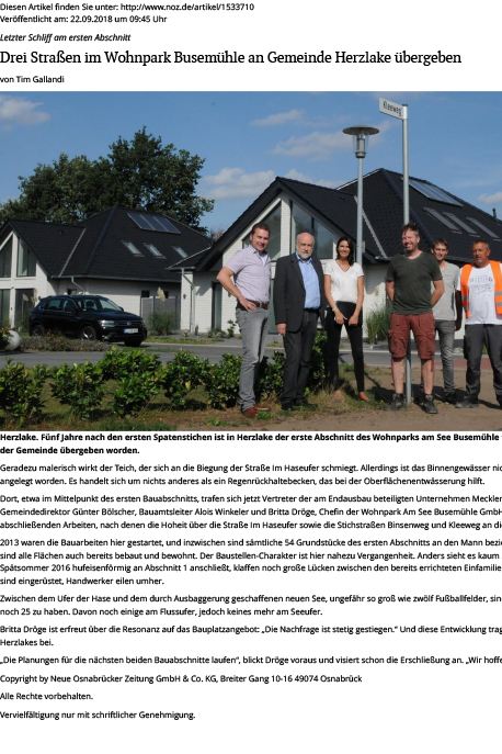 Lingener Tagespost September 2018 Lingener Tagespost September 2018